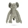 Beeztees Olifant James - Hondenspeelgoed - Pluche - Grijs - 40x20x12,5 Cm -Hondenbenodigdheden Web 0619120