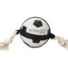 Beeztees Action Voetbal Met Touw - Hondenspeelgoed - 12,5 Cm -Hondenbenodigdheden Web 0626709