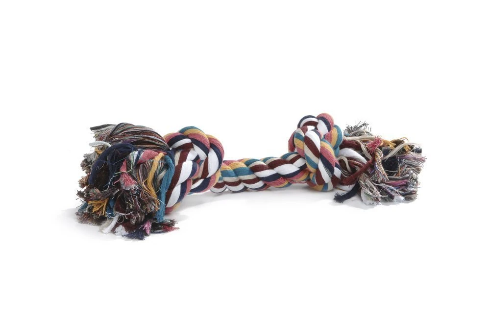 Beeztees Flostouw - Hondenspeelgoed - 5 Knopen - Gekleurd - Ca. 1000 Gram 3 Beeztees Flostouw - Hondenspeelgoed - 5 Knopen - Gekleurd - Ca. 1000 Gram