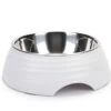 Beeztees Rimpu - Hondenvoerbak - Melamine - Wit - 22 Cm -Hondenbenodigdheden Web 0650695
