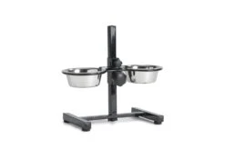 Beeztees Standaard - Dinerset Hond - Zwart - 13 Cm