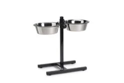 Beeztees Standaard - Dinerset Hond - Zwart - 25 Cm