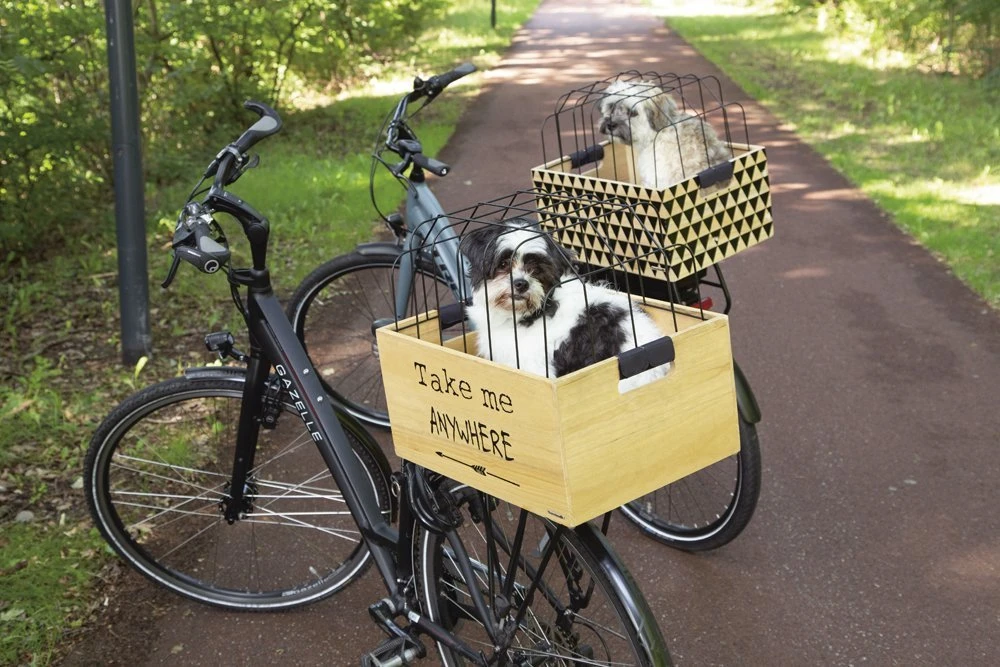 Beeztees Touring + Kap - Hondenfietsmand - Hout - 45x33x45 Cm 8 Beeztees Touring + Kap - Hondenfietsmand - Hout - 45x33x45 Cm - Afbeelding 6
