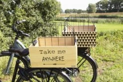 Beeztees Journey + Kap - Hondenfietsmand - Hout - 45x33x45 Cm -Hondenbenodigdheden Web 0710093 sfeer2
