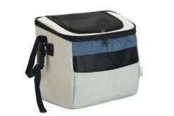 Beeztees Fietsmand Xoex - Hond - Nylon - Grijs/blauw - 40x25x30 Cm -Hondenbenodigdheden Web 0715245 det1