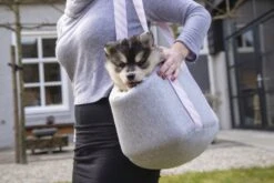 Beeztees Puppy Wolly - Hondendraagtas - Grijs - 45x24x26 Cm -Hondenbenodigdheden Web 0715290 sfeer1