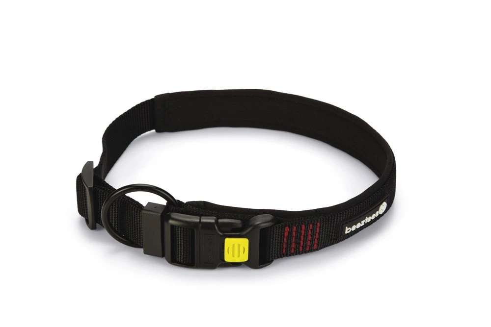 Beeztees Parinca Premium - Hondenhalsband - Nylon - Zwart - 55-60 Cm X 30 Mm 3 Beeztees Parinca Premium - Hondenhalsband - Nylon - Zwart - 55-60 Cm X 30 Mm