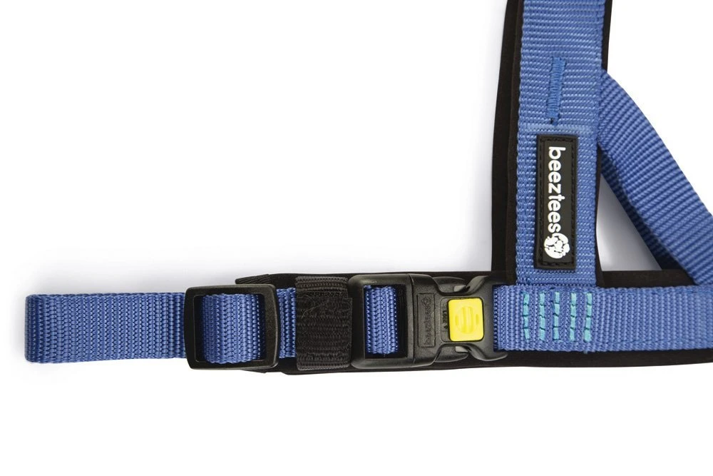 Beeztees Parinca Premium Comfort - Hondentuig - Nylon - Blauw - 52-62 Cm X 25 Mm 5 Beeztees Parinca Premium Comfort - Hondentuig - Nylon - Blauw - 52-62 Cm X 25 Mm - Afbeelding 3
