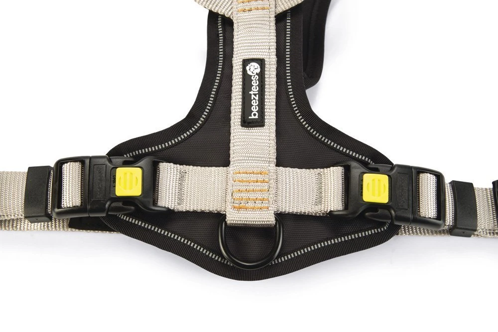 Beeztees Parinca Premium Y-Tuig - Hondentuig - Nylon - Lichtgrijs - 81- 100 Cm X 30 Mm 5 Beeztees Parinca Premium Y-Tuig - Hondentuig - Nylon - Lichtgrijs - 81- 100 Cm X 30 Mm - Afbeelding 3