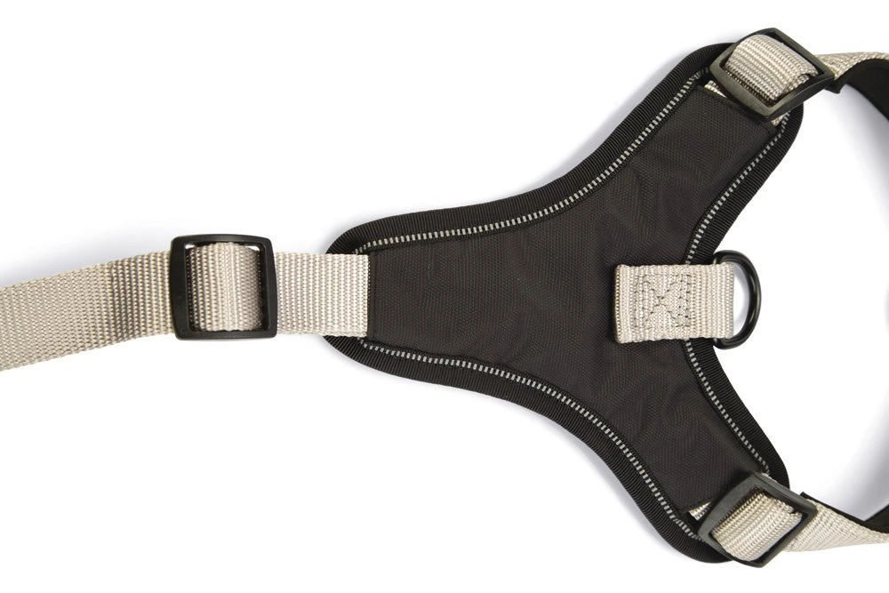 Beeztees Parinca Premium Y-Tuig - Hondentuig - Nylon - Lichtgrijs - 81- 100 Cm X 30 Mm 6 Beeztees Parinca Premium Y-Tuig - Hondentuig - Nylon - Lichtgrijs - 81- 100 Cm X 30 Mm - Afbeelding 4