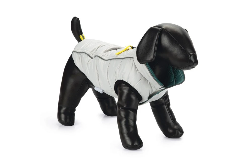 Beeztees Maly - Hondenjas - Lichgrijs/Groen - 36 Cm 3 Beeztees Maly - Hondenjas - Lichgrijs/Groen - 36 Cm