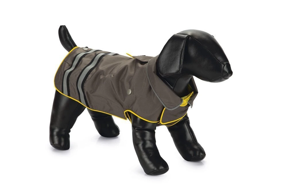 Beeztees Seja - Honden Regenjas - Grijs/Geel - 24 Cm 3 Beeztees Seja - Honden Regenjas - Grijs/Geel - 24 Cm