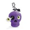 Beeztees Halloween Schedel - Hondenspeelgoed - Pluche/Katoen - Paars - 36x16,5x12 Cm -Hondenbenodigdheden Web 2400057