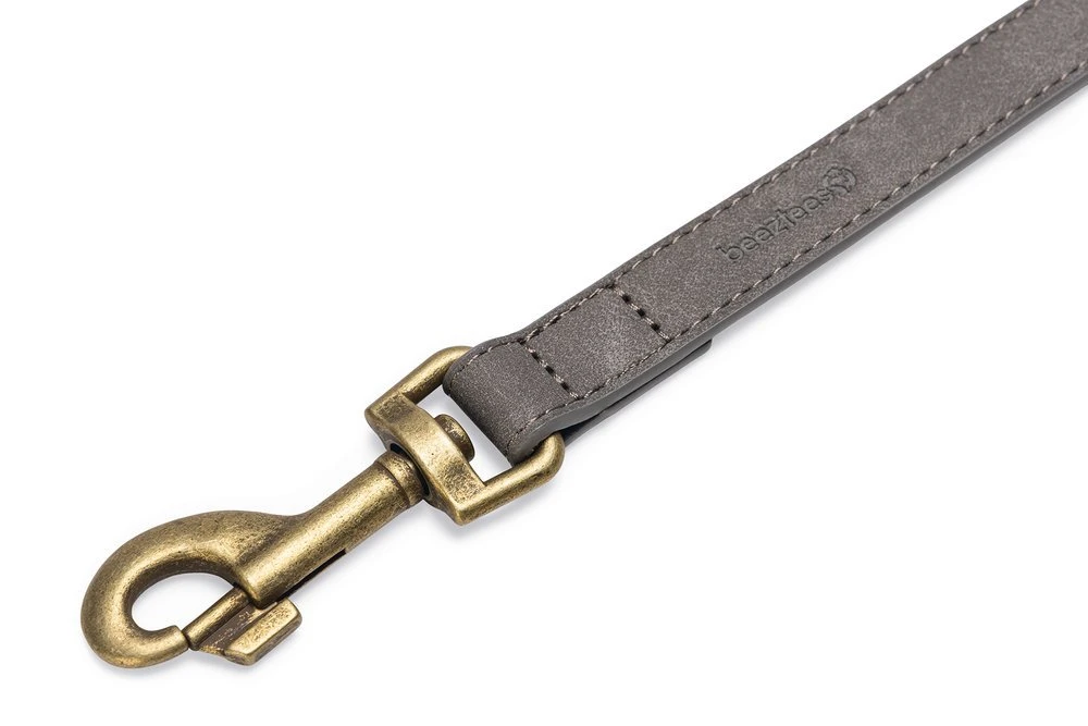 Beeztees BalacronAx - Hondenriem - Kunstleer - Grijs - 180x2 Cm 4 Beeztees BalacronAx - Hondenriem - Kunstleer - Grijs - 180x2 Cm - Afbeelding 2